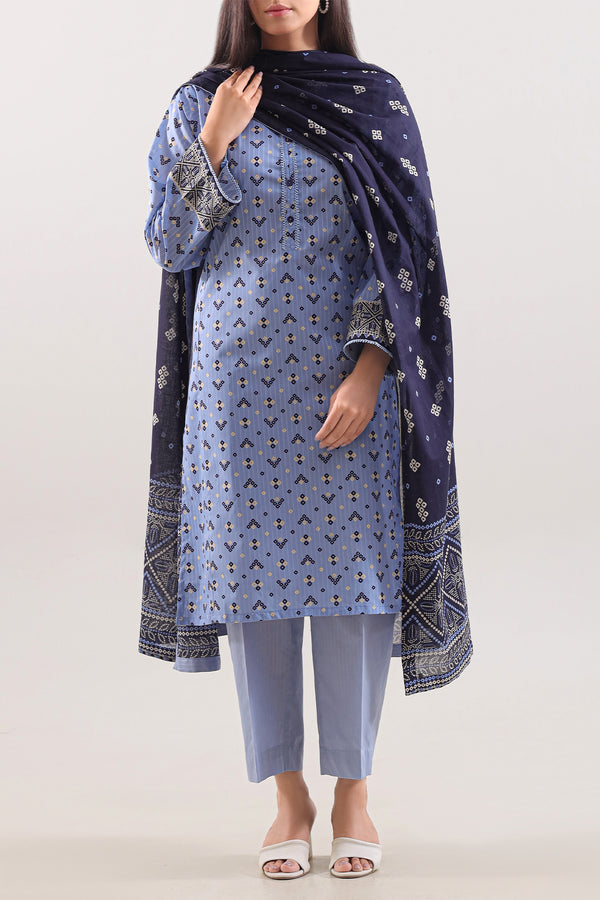 Printed Lawn Stitched 3 Piece