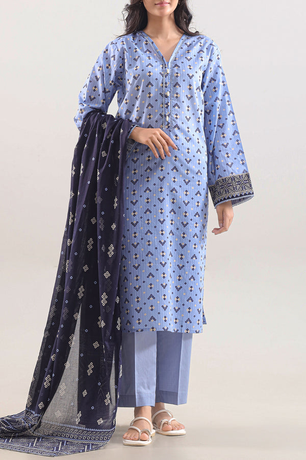 Printed Lawn Stitched 3 Piece