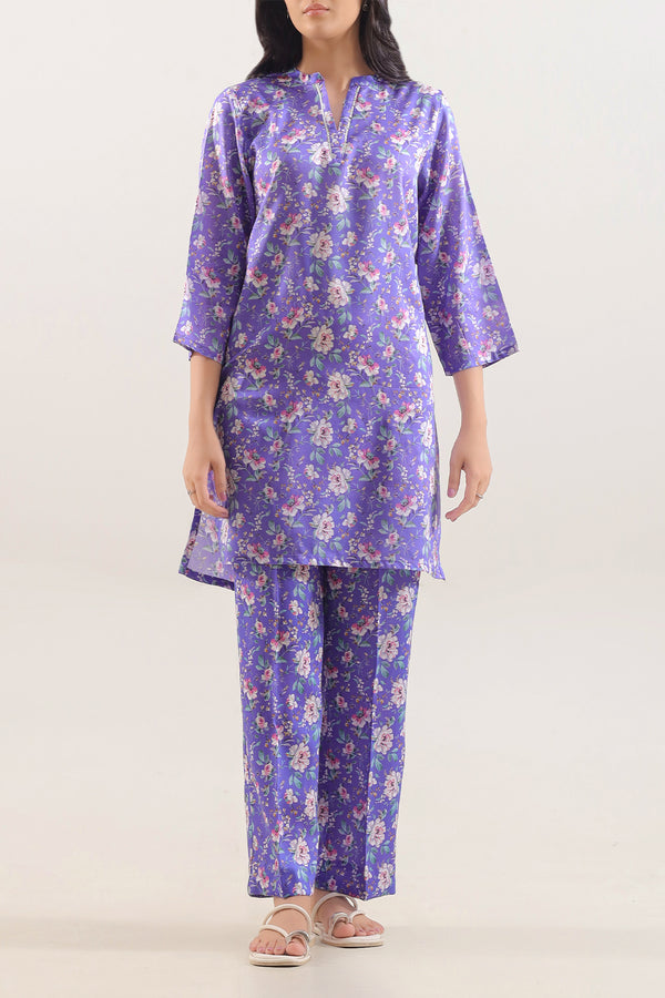 Printed Silk Touch Stitched 2 Piece (Shirt/Trouser)