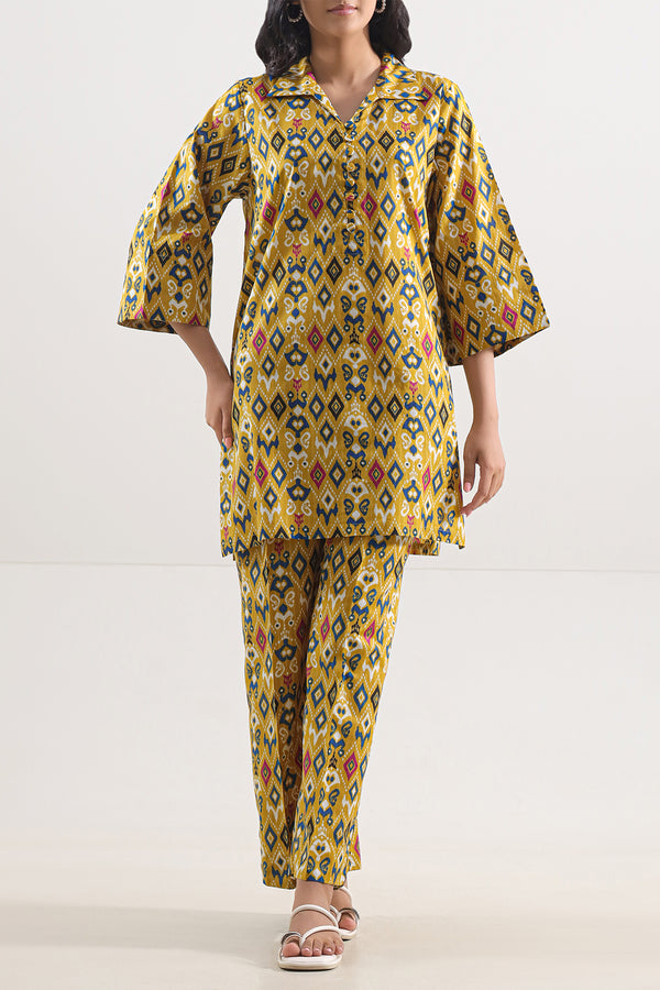 Printed Strip Lawn Stitched 2 Piece (Shirt/Trouser)