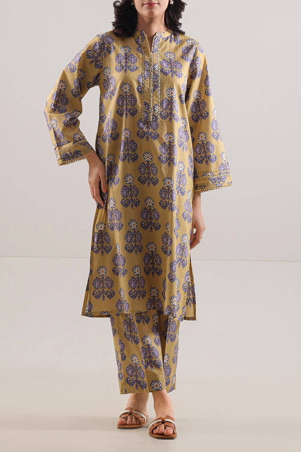 Printed Strip Lawn Stitched 2 Piece (Shirt/Trouser)