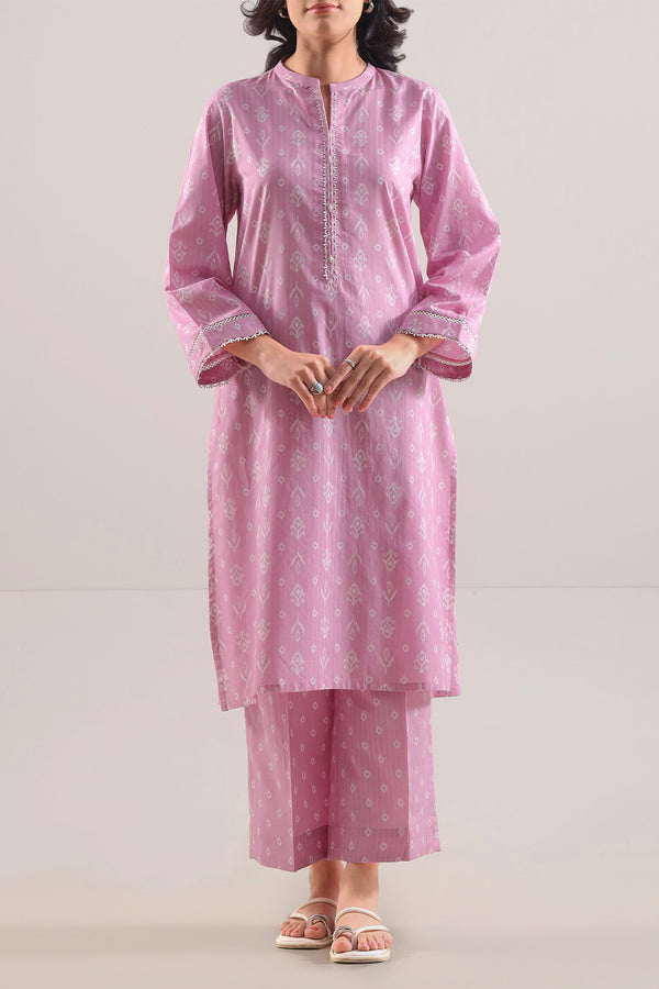 Printed Strip Lawn Stitched 2 Piece (Shirt/Trouser)