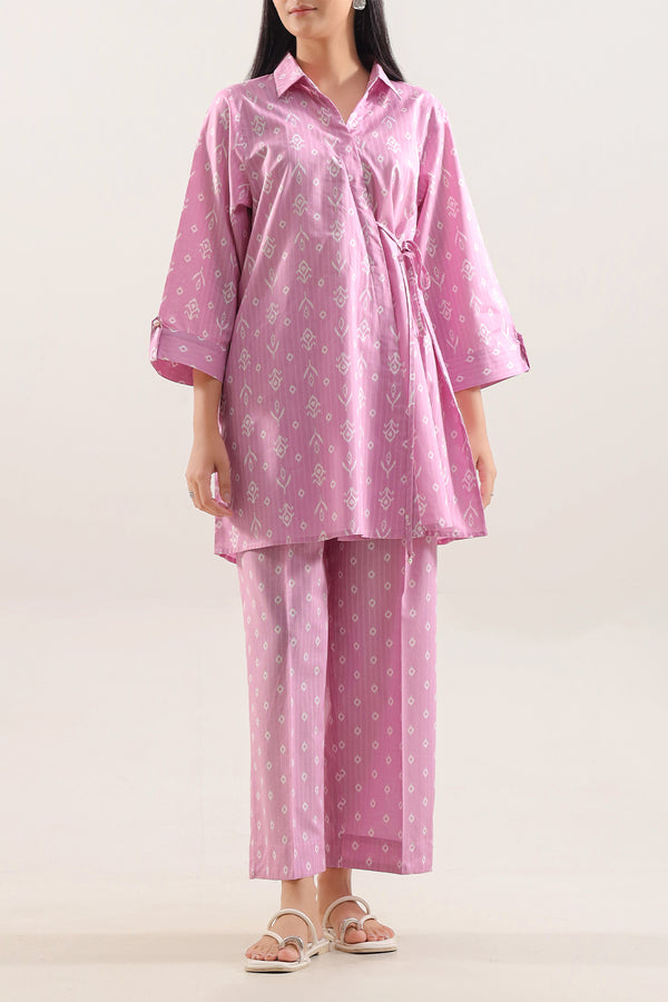 Printed Strip Lawn Stitched 2 Piece (Shirt/Trouser)