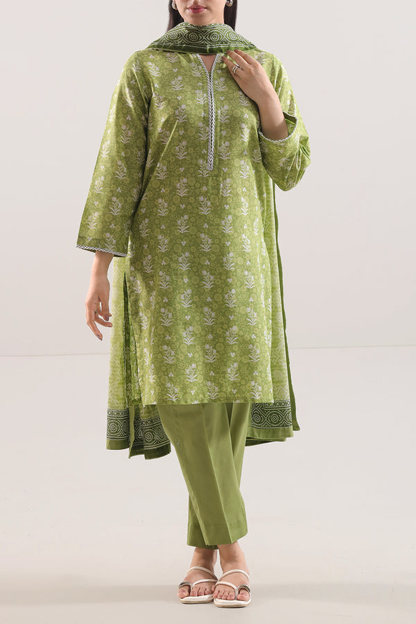 Printed Lawn Stitched 3 Piece