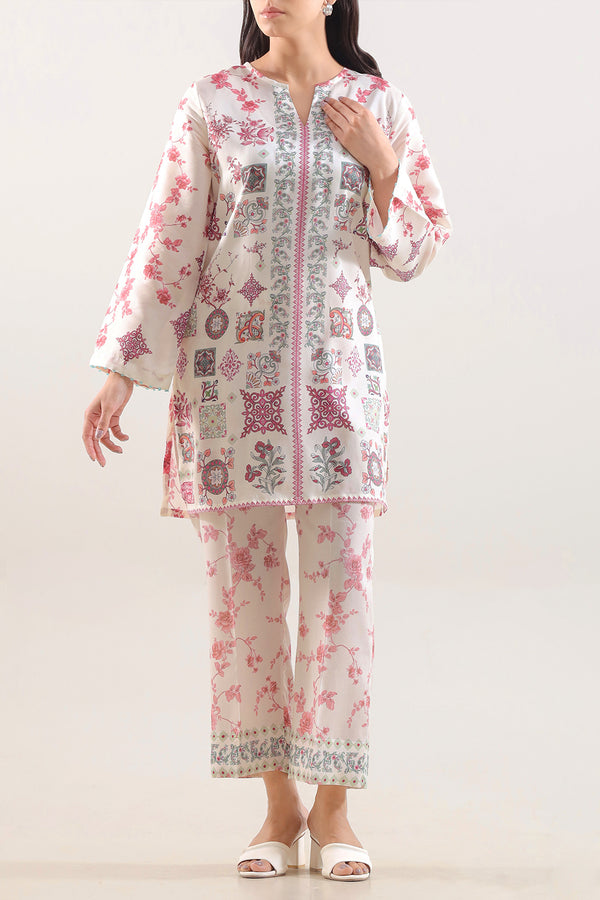 Printed Silk Touch Stitched Shirt