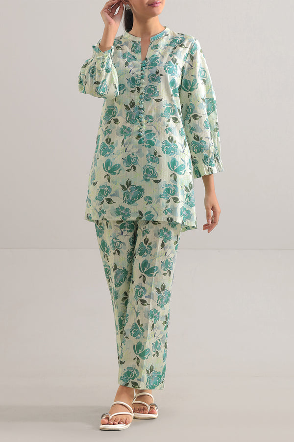 Printed Strip Lawn Stitched 2 Piece (Shirt/Trouser)