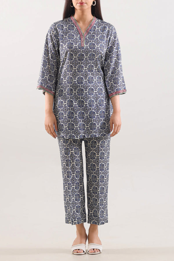 Printed Silk Touch Stitched Shirt