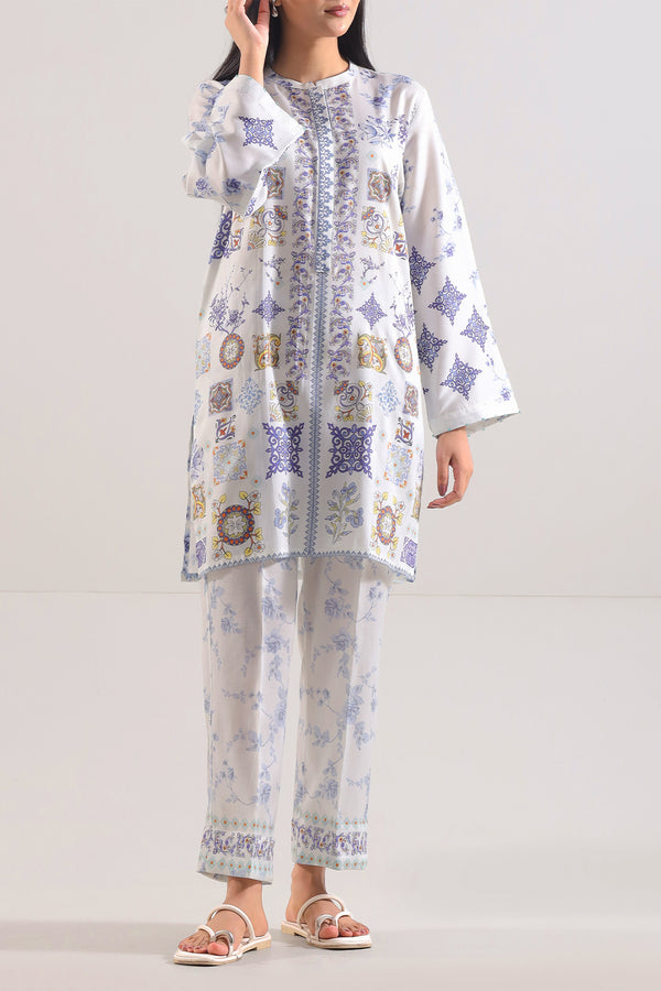 Printed Silk Touch Stitched Shirt