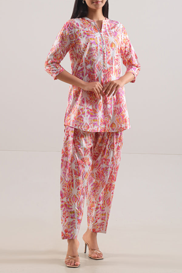 Printed Strip Lawn Stitched 2 Piece (Shirt/Trouser)