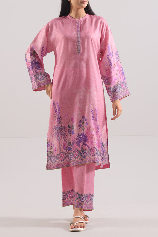 Printed Silk Touch Stitched Shirt