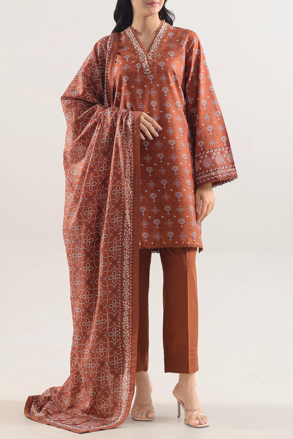 Printed Lawn Stitched 3 Piece