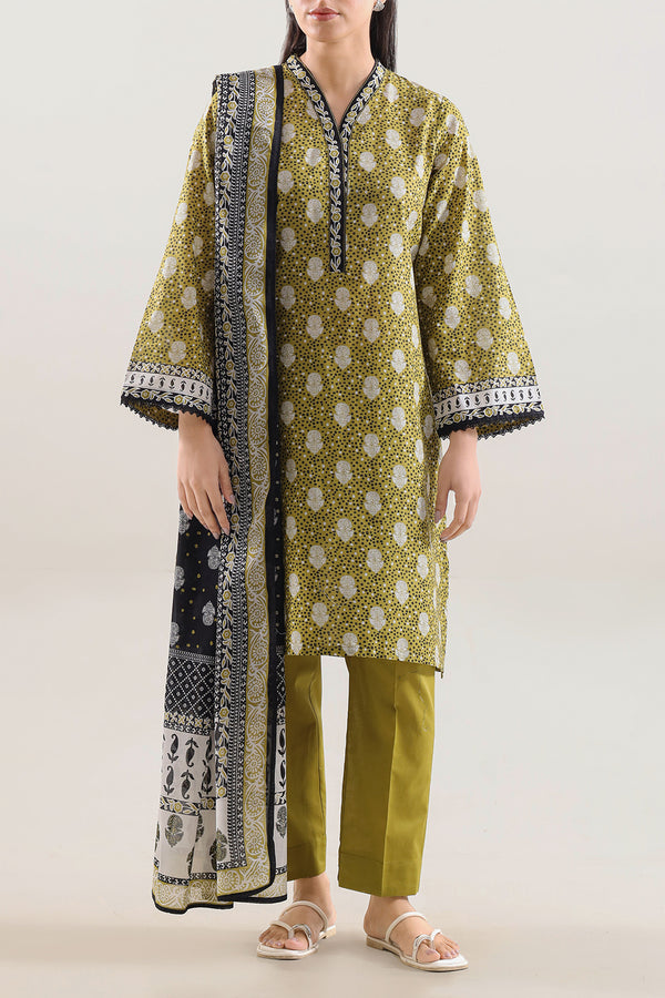Printed Lawn Stitched 3 Piece