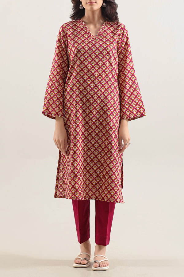 Printed Strip Lawn Stitched 2 Piece (Shirt/Trouser)