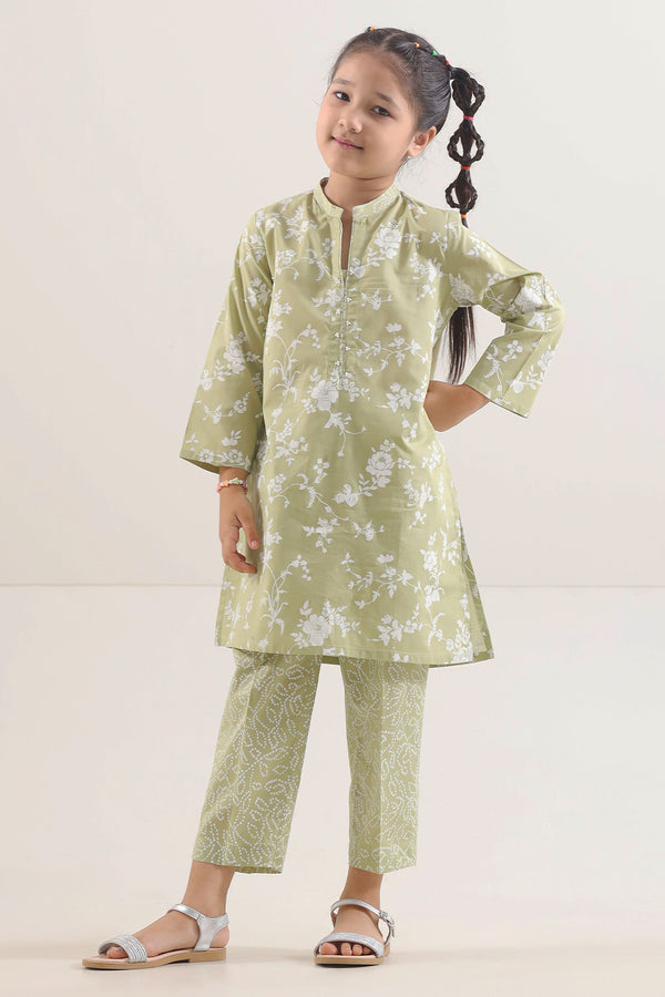 Printed Lawn Stitched Shirt/trouser For Kids