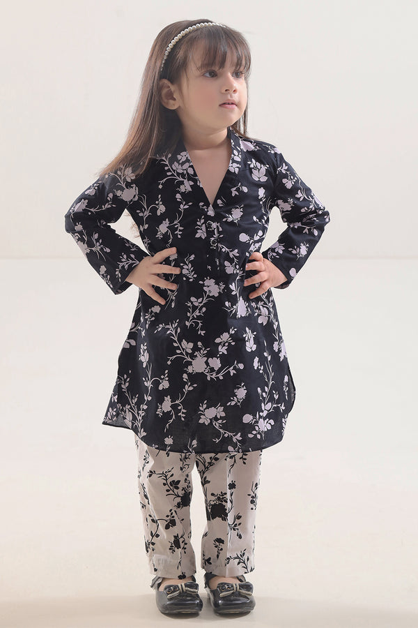 Printed Lawn Stitched 2 Piece (Shirt/Trouser) For Kids