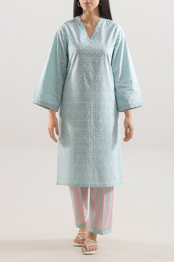 Printed Lawn Stitched 2 Piece (Shirt/Trouser)