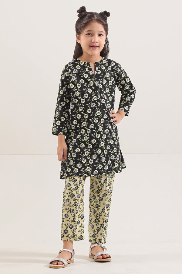 Printed Lawn Stitched 2 Piece (Shirt/Trouser)  For Kids