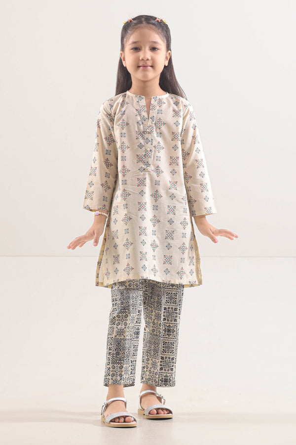 Printed Lawn Stitched 2 Piece (Shirt/Trouser) For Kids