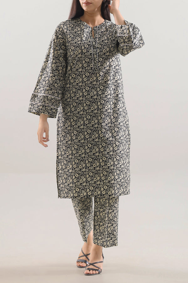 Printed Lawn Stitched 2 Piece (Shirt/Trouser)