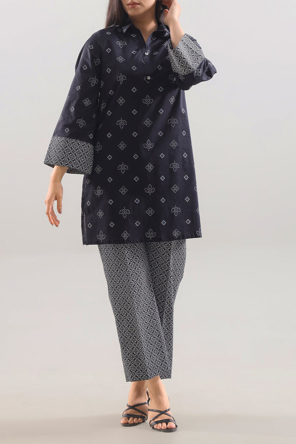 Printed Lawn Stitched 2 Piece (Shirt/Trouser)
