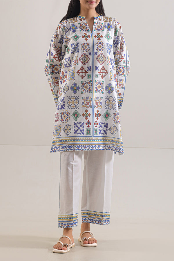 Printed Lawn Stitched 2 Piece (Shirt/Trouser)