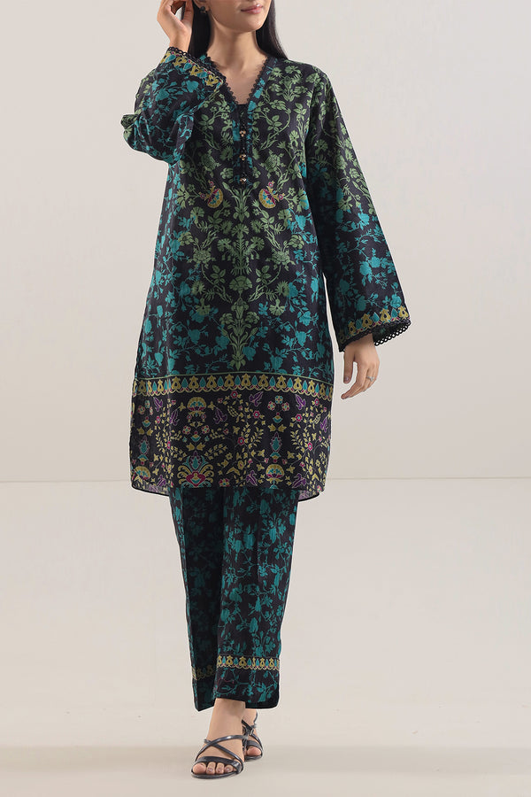 Printed Lawn Stitched 2 Piece (Shirt/Trouser)