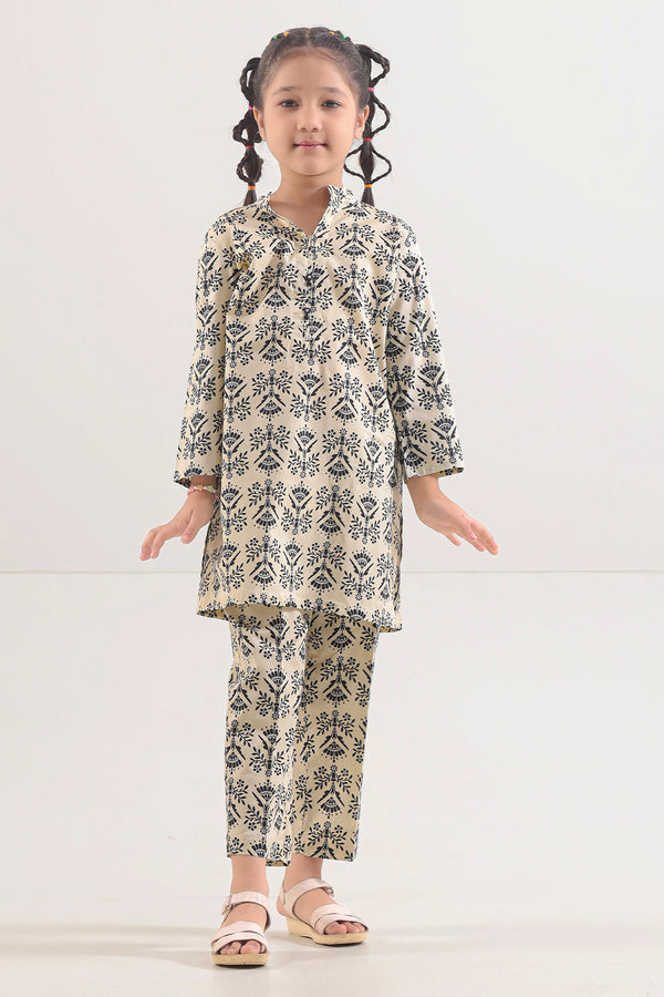 Printed Lawn Stitched 2 Piece (Shirt/Trouser) For Kids