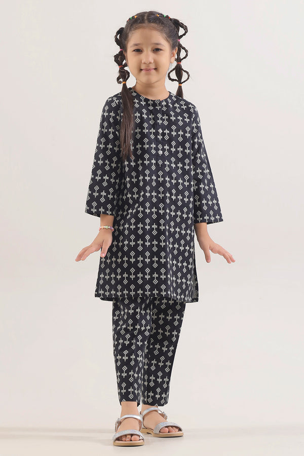 Printed Lawn Stitched 2 Piece (Shirt/Trouser) For Kids