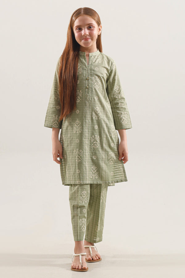 Printed Lawn Stitched Shirt/trouser For Kids