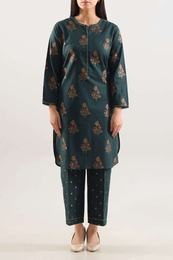 Cotton Jacquard Stitched 2 Piece (Shirt/Trouser)