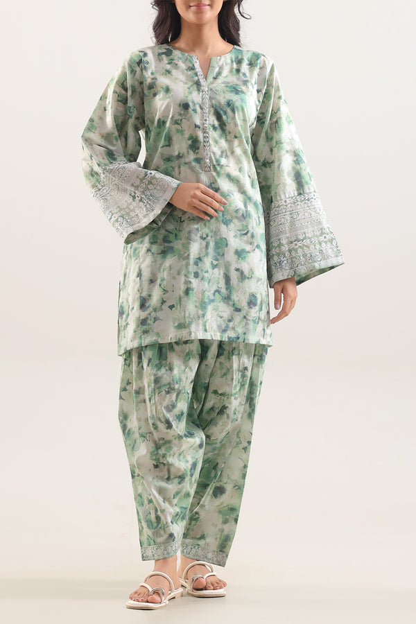 Printed Lawn Stitched 2 Piece (Shirt/Trouser)