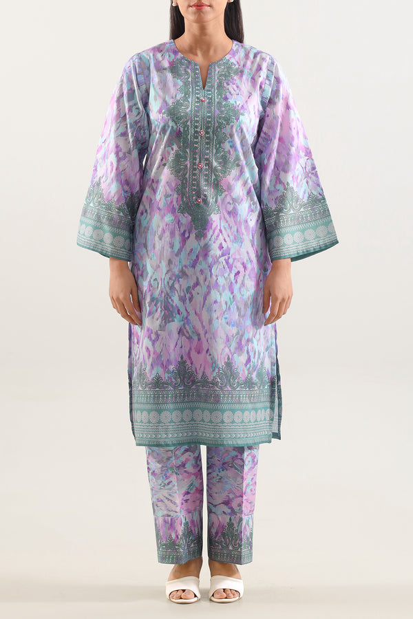 Printed Lawn Stitched 2 Piece (Shirt/Trouser)