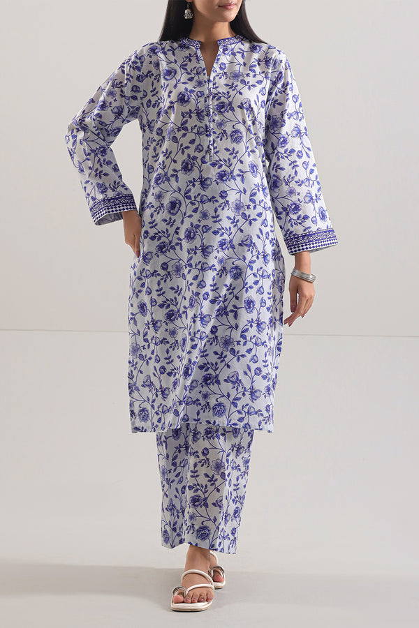Printed Lawn Stitched 2 Piece (Shirt/Trouser)