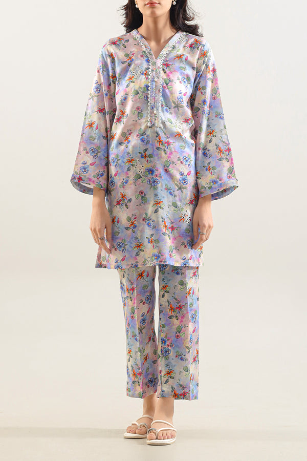 Printed Embroidered Arabic Premium Lawn Stitched 2 Piece (Shirt/Trouser)