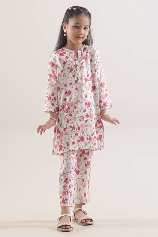 Printed Silk Touch Stitched Shirt/trouser For Kids