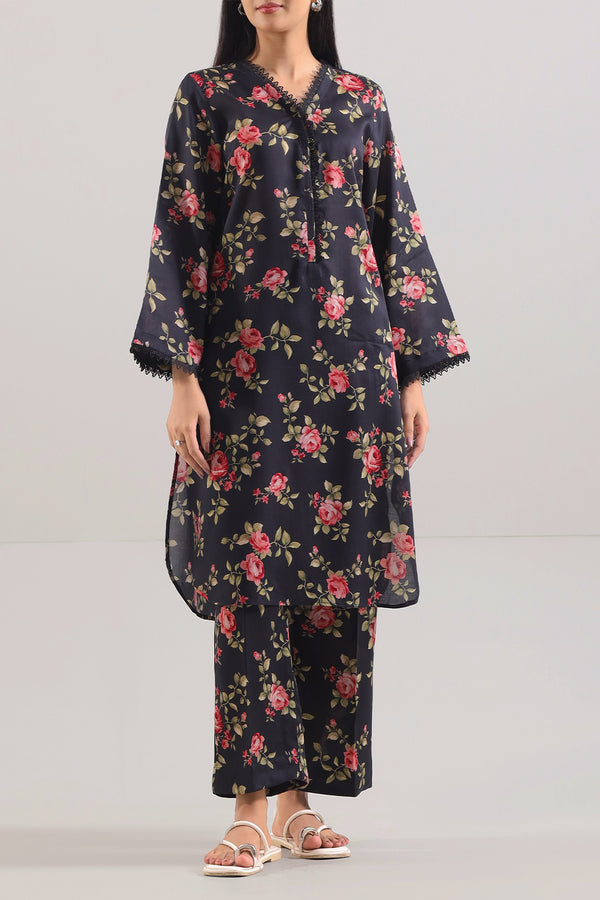Printed Silk Touch Stitched 2 Piece (Shirt/Trouser)