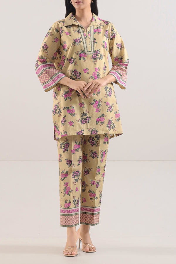 Printed Strip Lawn Stitched 2 Piece (Shirt/Trouser)