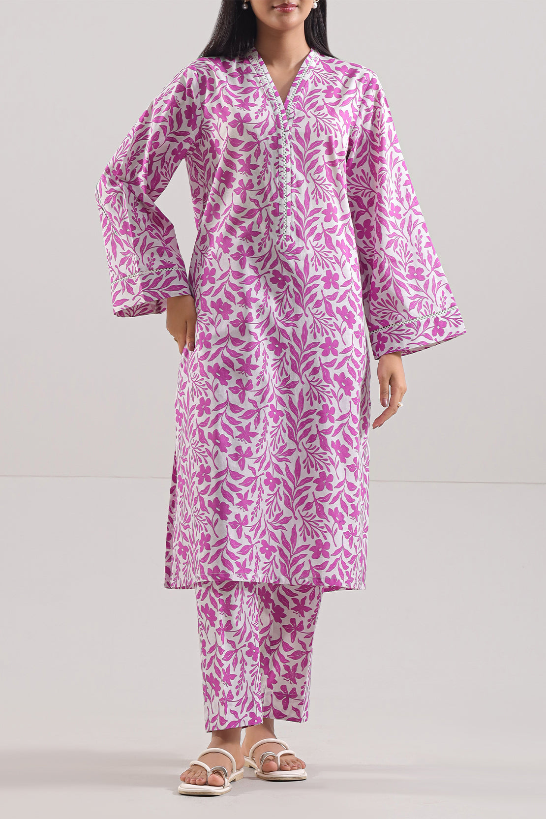 Printed Lawn Stitched 2 Piece (Shirt/Trouser) – SAYA