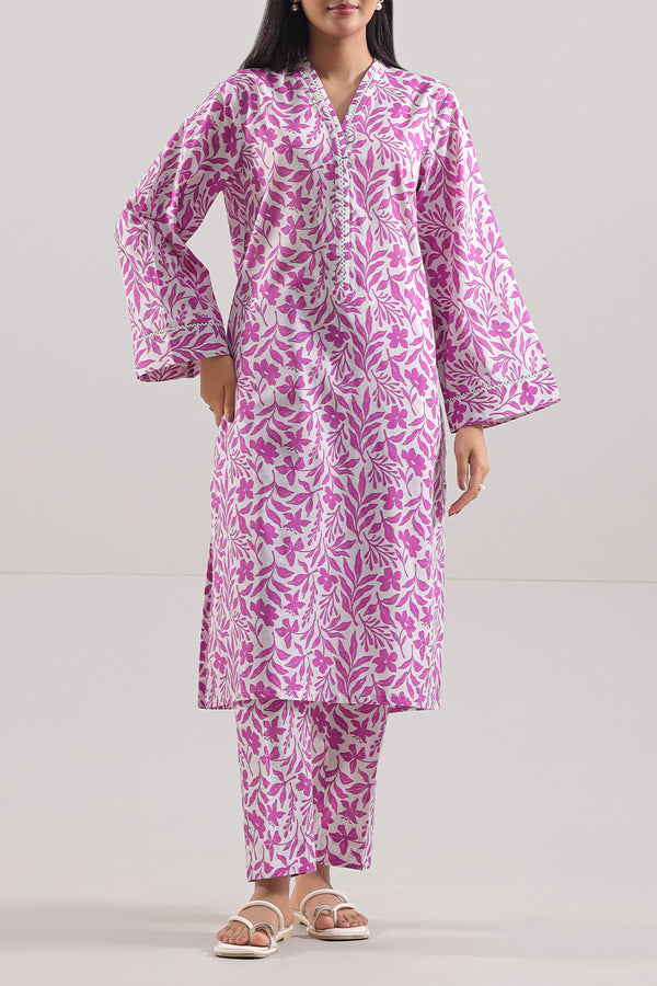 Printed Lawn Stitched 2 Piece (Shirt/Trouser)