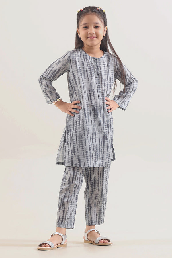 Printed Silk Touch Stitched Shirt/trouser For Kids