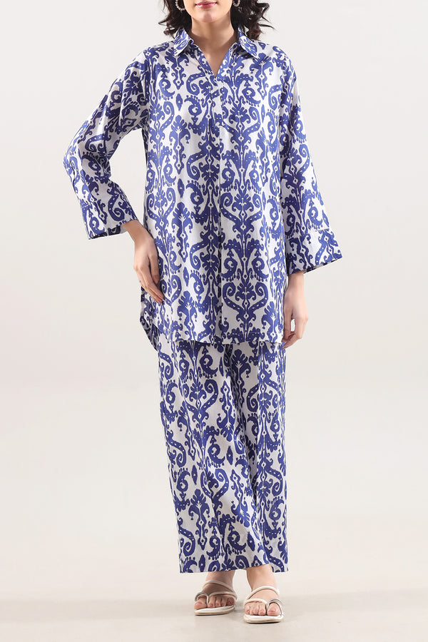 Printed Arabic Lawn Stitched 2 Piece (Shirt/Trouser)