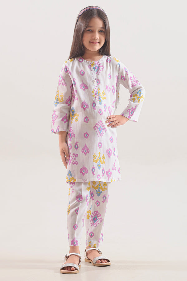 Printed Arabic Premium Lawn Stitched 2 Piece (Shirt/Trouser)