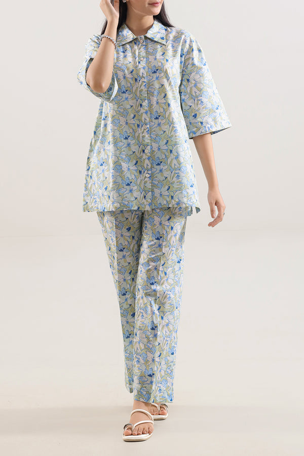 Printed Cambric Stitched 2 Piece (Shirt/Trouser)