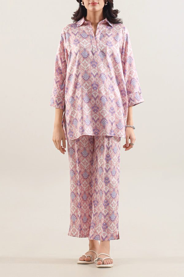Printed Arabic Lawn Stitched 2 Piece (Shirt/Trouser)