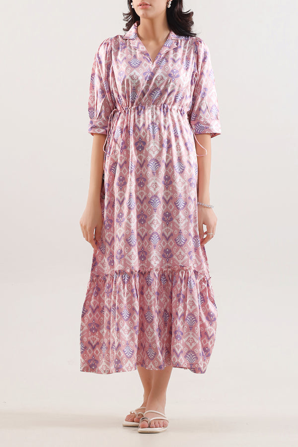 Printed Arabic Lawn Stitched Dress