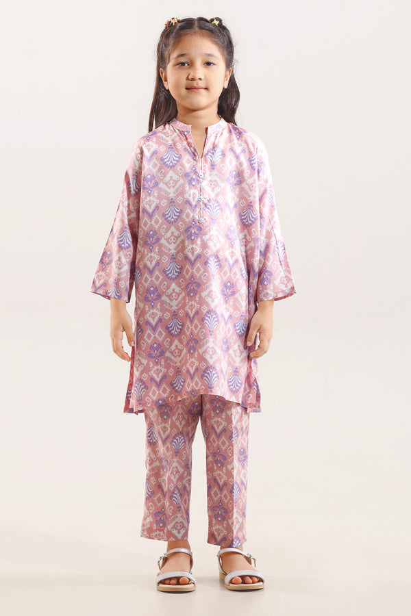 Printed Arabic Premium Lawn Stitched 2 Piece (Shirt/Trouser)  For Kids