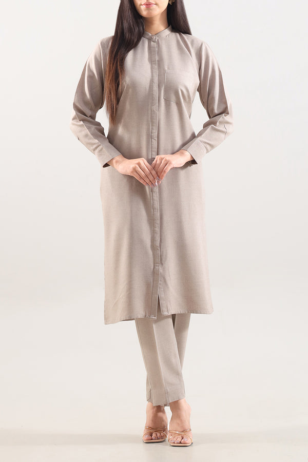 Solid Easy Care Weave Stitched 2 Piece (Shirt/Trouser)