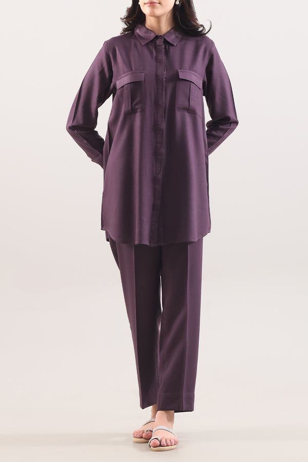 Solid Khaddar Stitched 2 Piece (Shirt/Trouser)