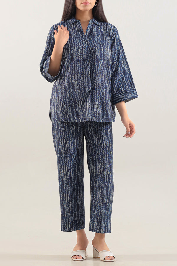 Printed Khaddar Stitched 2 Piece (Shirt/Trouser)