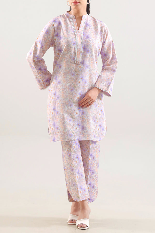 Printed Khaddar Stitched 2 Piece (Shirt/Trouser)